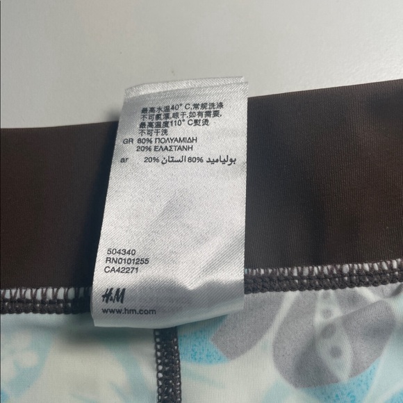 H&M Tropical Print Swim Bikini Bottom Size 13-14Y - Picture 4 of 7